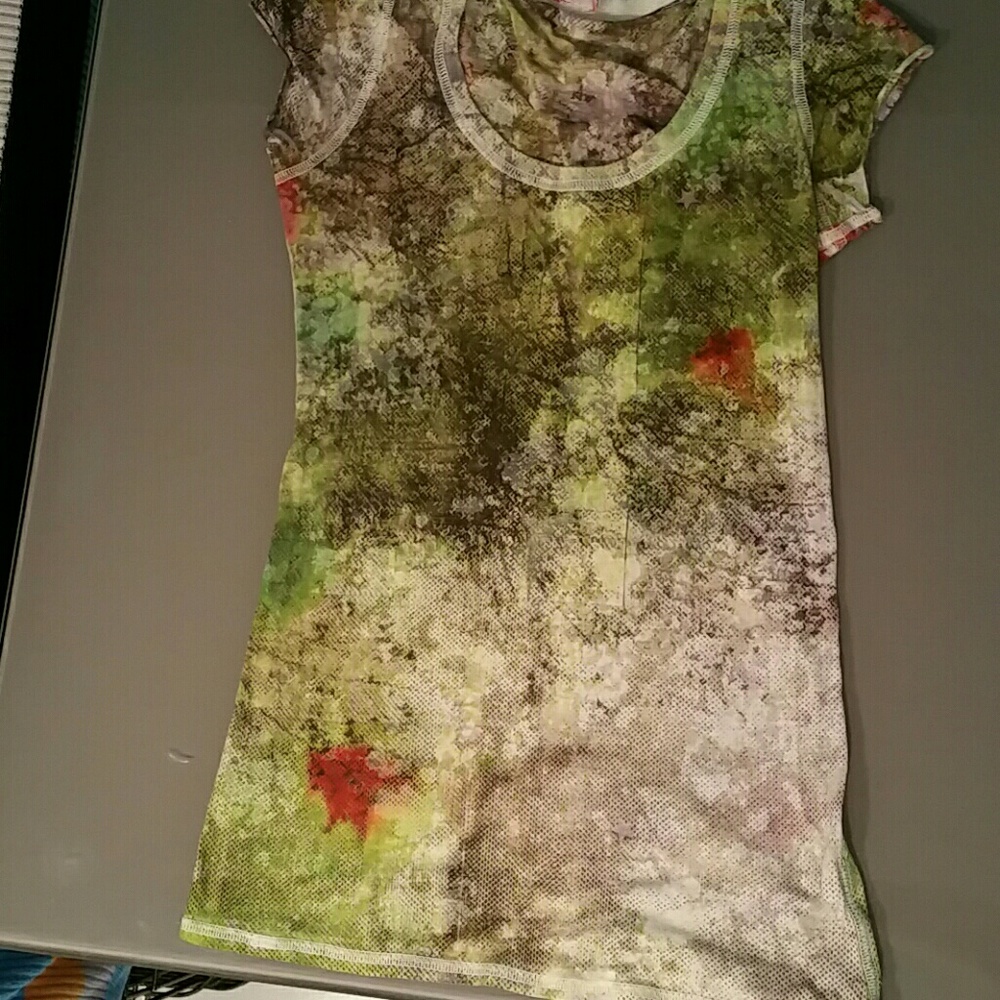 Free People XS Scoopneck Burnout T-Shirt